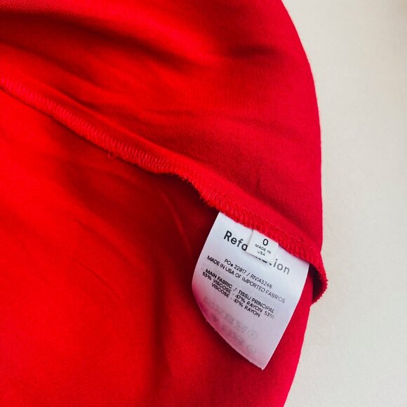 Reformation Eddie Midi Dress in Red - Picture 8 of 10